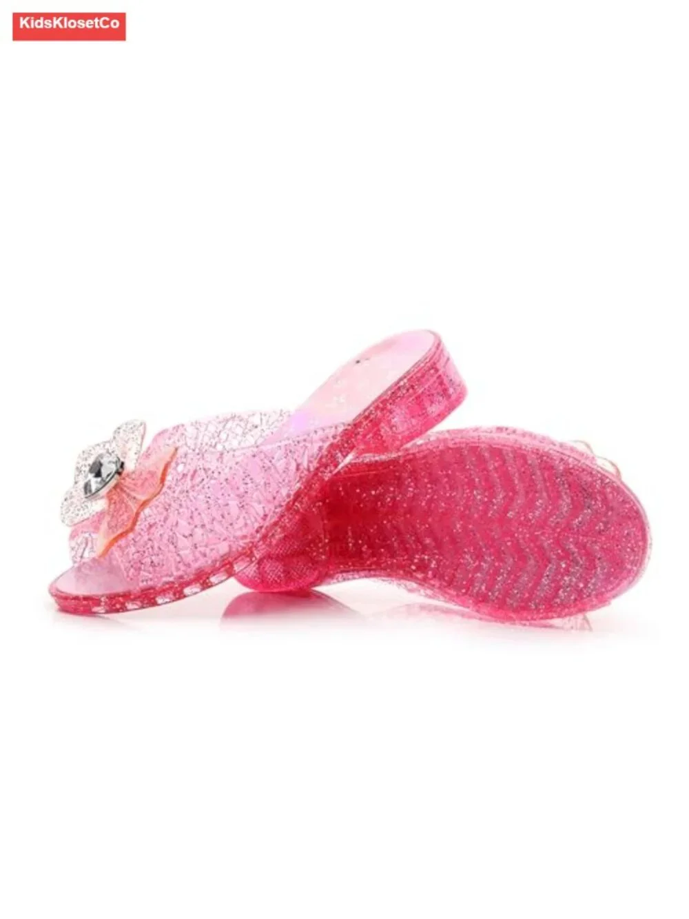 Girls Jelly Sandals Slides Princess Dress Shoes Toddler Slippers Slip On